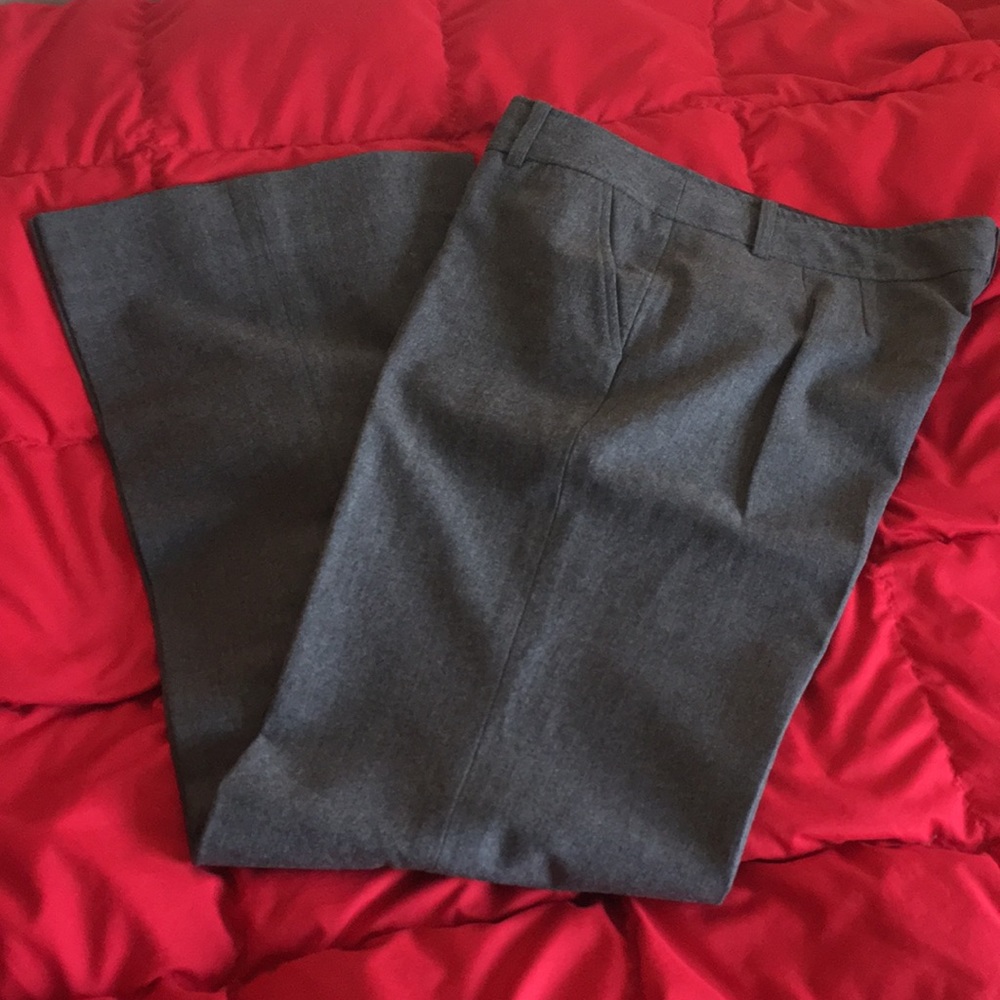 NWOT Tommy Hilfiger Wool Blend Half Lined Gray Trousers
